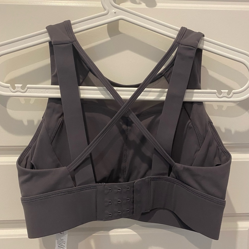 Women's Charcoal Sports Bra - Picture 2 of 5